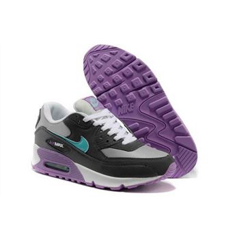 Nike Air Max 90 Womens Shoes New Black Blue Purple New Zealand